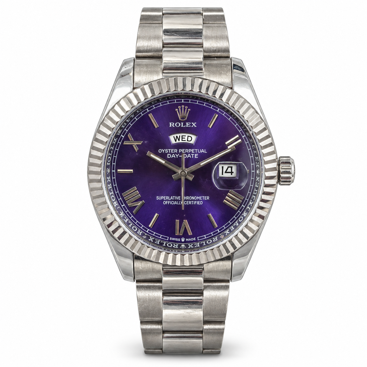 Rolex Day-Date – Purple & Silver -RL 61