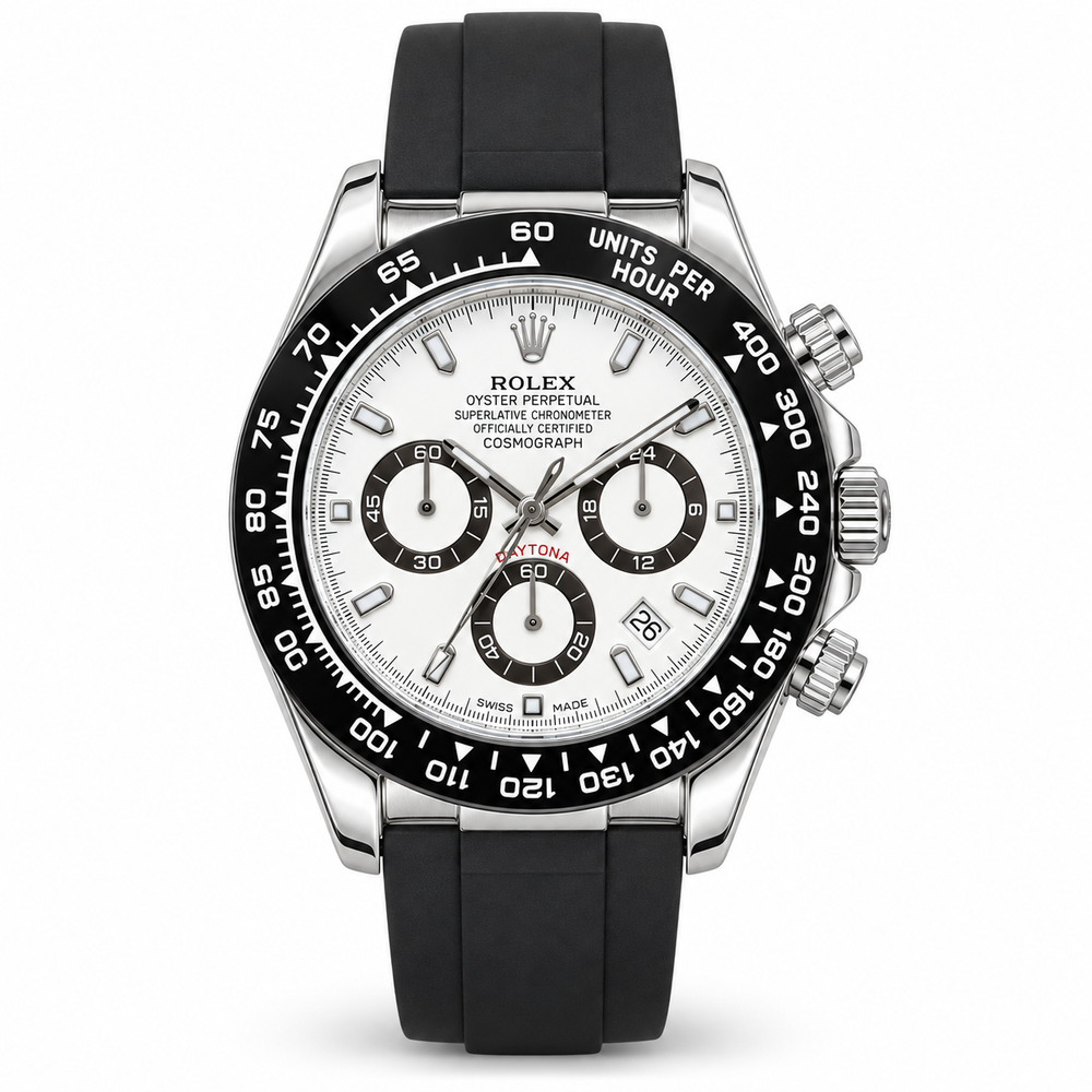 Rolex Cosmograph Daytona – White Dial Oysterflex- RL 37