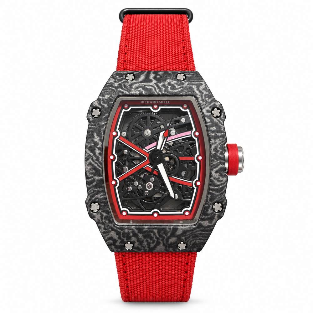 Richard Mille RM 67-02 – Carbon Black & Red- RM 10